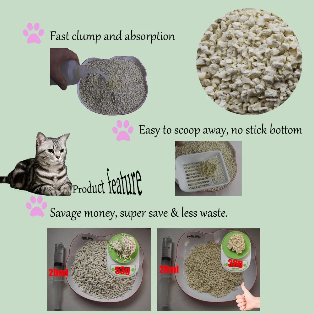 High Quality, Fast Clump, No Stick Bottom Tofu Cat Litter