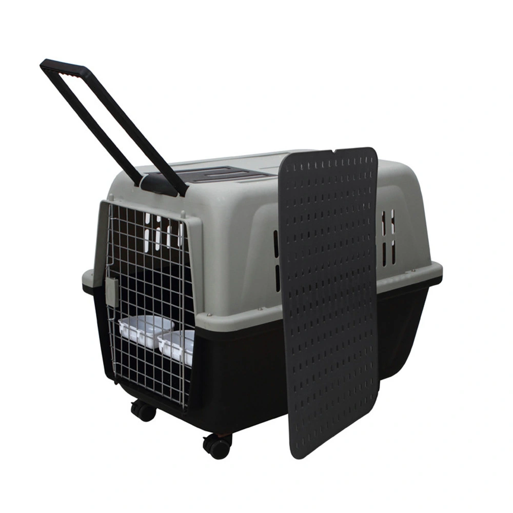 Durable Portable Plastic Travel Box Pet Carrier Cage