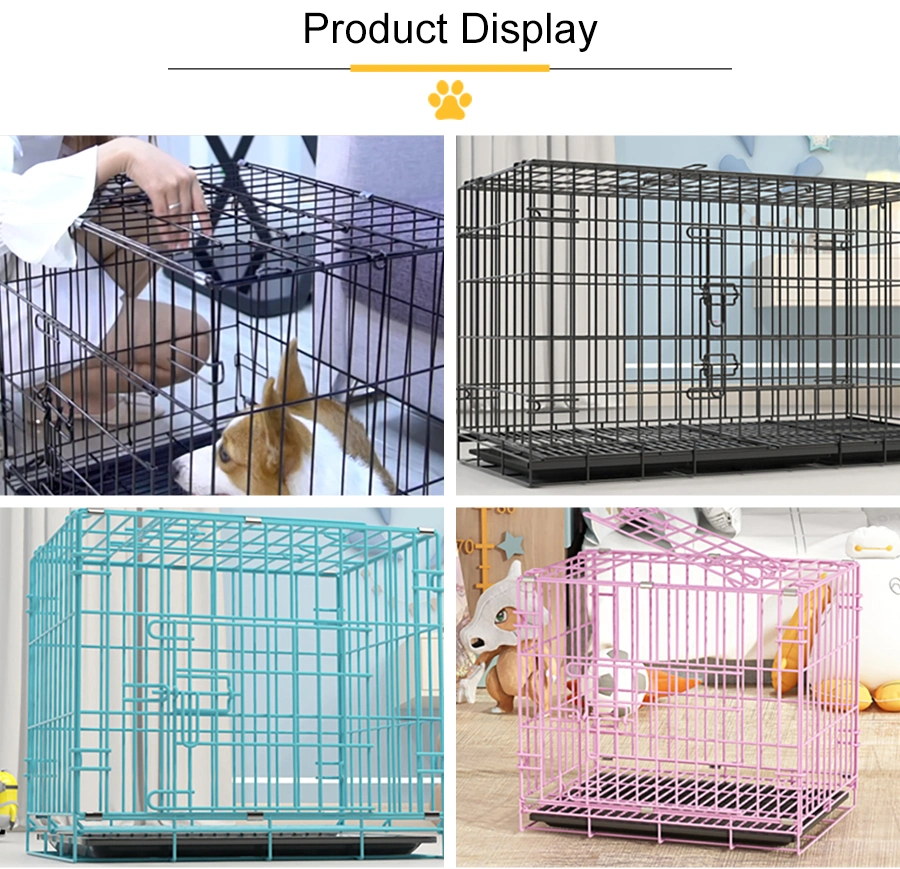 Stock Animal House Large Pet Cage Indoor Metal Dog Crates Kennel Cage