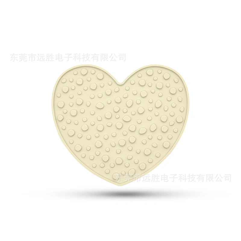 Love and Fun Shaped Pet Slow Food Cushion Food Grade Silicone Smell Slow Food Cushion Anti Choking and Easy to Clean Dog Feeder