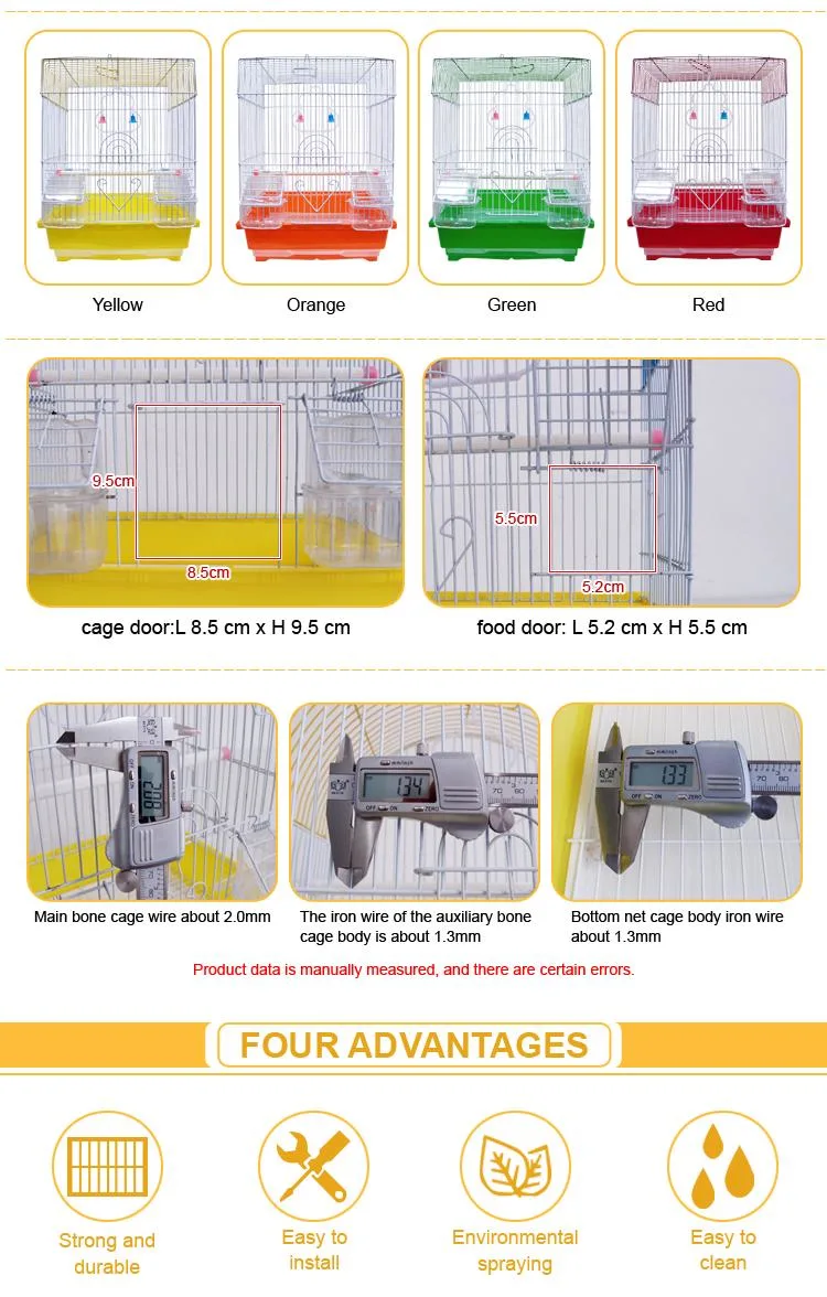 Customize OEM ODM Cheap Multiple Bird Feeders Steel Wire Mesh Pet Cages