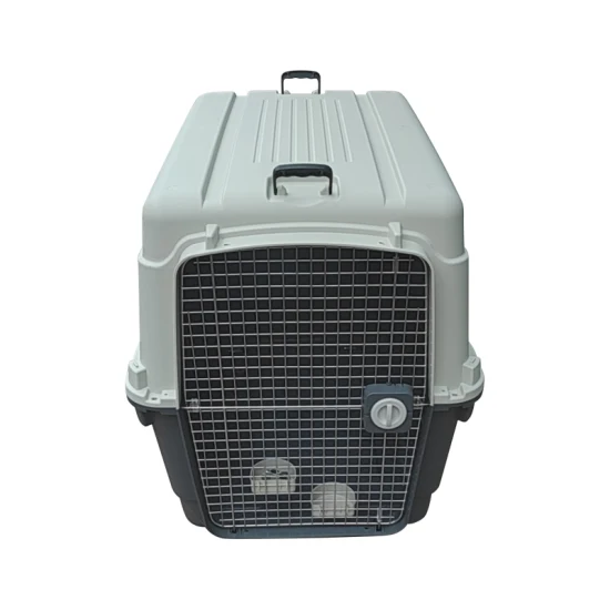 Iata Airline Approved Plastic Pet Carrier Dog Cage with Wheels