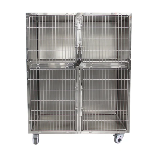 Best Selling Large Stainless Steel Pet Cage Veterinary Professional Cage Indoor Dog and Cat Cage for Sale with Best Price