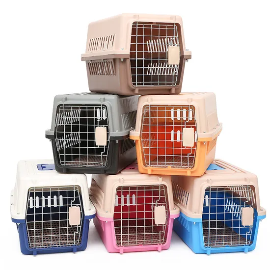 Portable Pet Carrier Travel Plastic Dog Pet Cages Carriers Car Travel Accessories 
