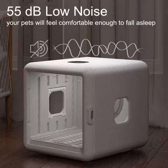 Digital Control UV Sterilization Pet Hair Dryer with Large Capacity