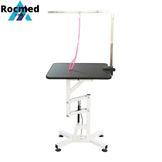 Professional Manufacturer Black Portable Cat Dog Hydraulic Round Grooming Folding Drying Table /High Adjustable Pet Grooming Table Price 