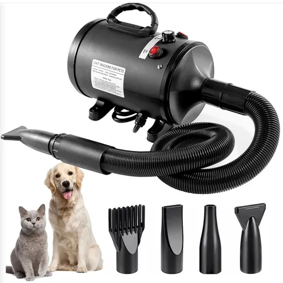 High Velocity Haardroger Voor Huisdieren Water Stepless Speed Blower Mute Pet Dog Hair Grooming Dryer Machine 
