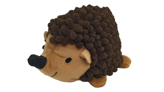 Chewy Stuffless Hedgehog Plush Animal Interactive Soft Squeaky Dog Toy 