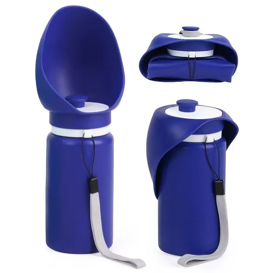 Dog Portable Companion Cup Pet Water Dispenser Foldable Dog Walking Water Bottle 