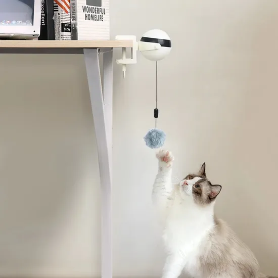 Electronic Motion Cat Lifting Ball Electric Flutter Interactive Cat Teaser Toy 