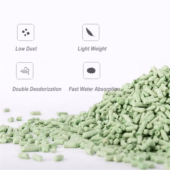 Pet Cleaning Products Tofu/ Bentonite/ Crystal Silica Gel Dust Free Cat Sand Litter with Colorful & Fragrance